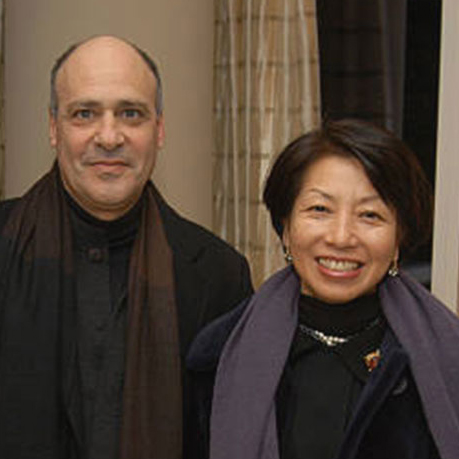 A square portrait of Laura Chang and Andrew Chavkin, founding benefactors of the Chang Chavkin Center